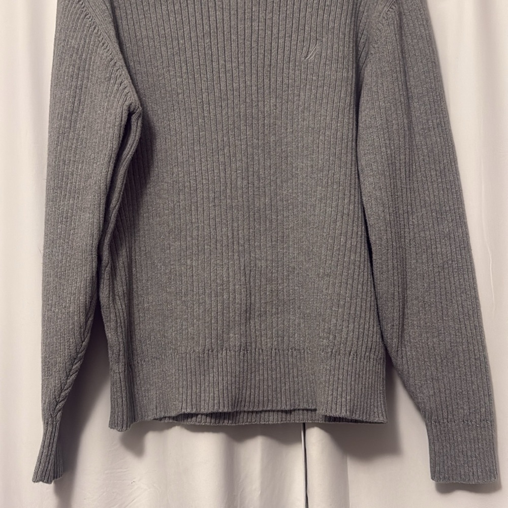 Nautica Gray Ribbed Men’s Sweater